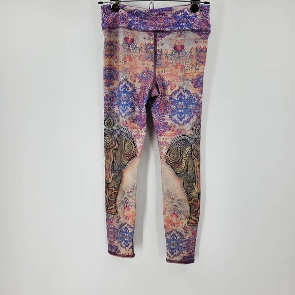 EVOLUTION AND CREATION Woman S Multi-Color High Waist Leggings - Picture 2 of 4